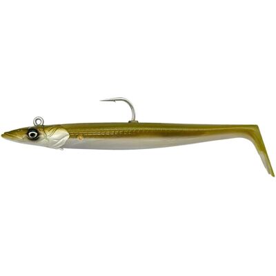 Savage Gear Khaki Sandeel V2 Leurres Souples - Appât à Poissons - Publicité Savage Gear Khaki Sandeel V2 Leurres Souples - Appât à Poissons - Publicité