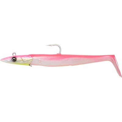 Savage Gear Sandeel V2 18cm Rose Perle - Leurres artificiels - Publicité Savage Gear Sandeel V2 18cm Rose Perle - Leurres artificiels - Publicité