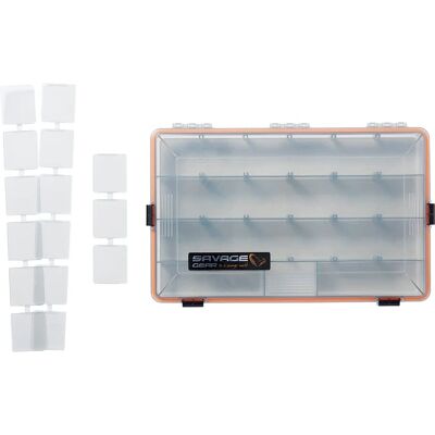 Savage Gear WP Lurebox Smoke 5B - Krabička na nástrahy Savage Gear WP Lurebox Smoke 5B - Krabička na nástrahy