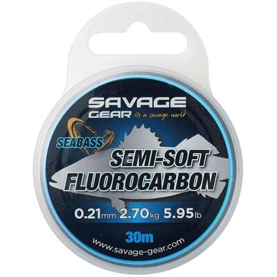Savage Gear Halbweiche Fluorocarbon Spinnfischleine - 0,32mm 30m Savage Gear Halbweiche Fluorocarbon Spinnfischleine - 0,32mm 30m