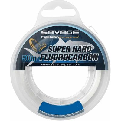 Savage Gear Super Hard Fluorocarbon 45m - Průhledná - Rybářská linka Savage Gear Super Hard Fluorocarbon 45m - Průhledná - Rybářská linka