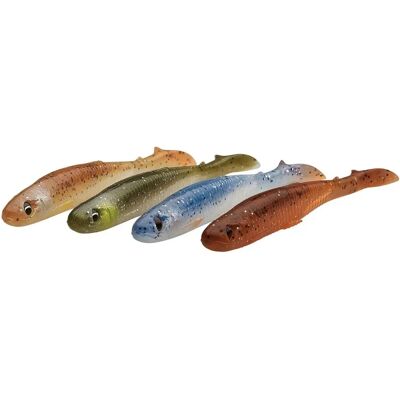 Savage Gear Slender Scoop Shad Soft Lure - 90mm, 4g, Mehrfarbig - Weicher Köder Savage Gear Slender Scoop Shad Soft Lure - 90mm, 4g, Mehrfarbig - Weicher Köder