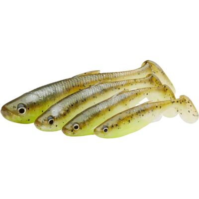 Savage Gear Fat Minnow T-Tail - 13cm - Darkwater Mix - Soft Lure Savage Gear Fat Minnow T-Tail - 13cm - Darkwater Mix - Soft Lure