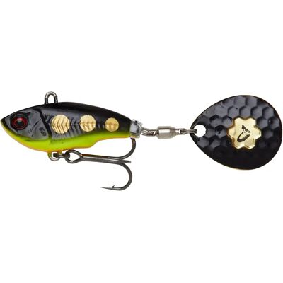 Savage Gear Fat Tail Spin Lock 8cm 24g - Black Magic Savage Gear Fat Tail Spin Lock 8cm 24g - Black Magic