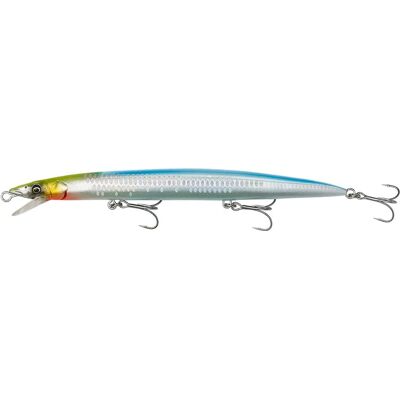 Savage Gear Sandeel Jerk Minnow LS - Giallo Light Blue Sandeel - Amo da pesca Savage Gear Sandeel Jerk Minnow LS - Giallo Light Blue Sandeel - Amo da pesca