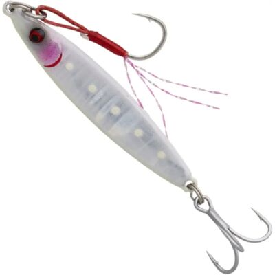Savage Gear - Flatline TG Jig - 15g - UV Blanc Éclatant - Jig - Publicité Savage Gear - Flatline TG Jig - 15g - UV Blanc Éclatant - Jig - Publicité