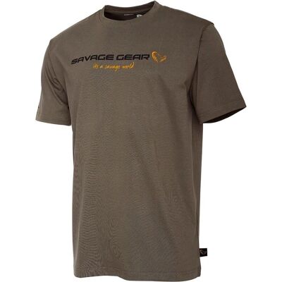 Savage Gear Camiseta SG4 Logo - Camiseta - Verde Savage Gear Camiseta SG4 Logo - Camiseta - Verde