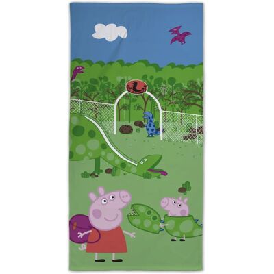 Lisens Dinosaur håndkle - Grønn - 70x140 cm - Bomull Lisens Dinosaur håndkle - Grønn - 70x140 cm - Bomull