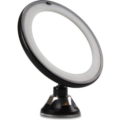 Specchio UNIQ con LED e ingrandimento 10x - Nero Specchio UNIQ con LED e ingrandimento 10x - Nero