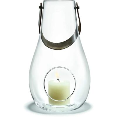 Holmegaard - Lanterne con luce design 29cm - Trasparente Holmegaard - Lanterne con luce design 29cm - Trasparente