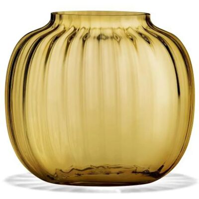 Holmegaard Primula Ovale Vase Amber - 12,5cm Holmegaard Primula Ovale Vase Amber - 12,5cm