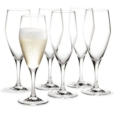 Holmegaard Perfection Champagneglas - 6-Pack Transparent Holmegaard Perfection Champagneglas - 6-Pack Transparent
