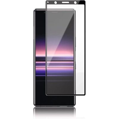 Panzer Sony Xperia 5, Kaareva Lasi - Musta - Näytönsuoja Panzer Sony Xperia 5, Kaareva Lasi - Musta - Näytönsuoja
