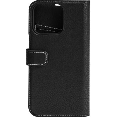Essentials Nahkainen Lompakkokotelo iPhone 13 Pro Maxille - Irrotettava,Musta Essentials Nahkainen Lompakkokotelo iPhone 13 Pro Maxille - Irrotettava,Musta