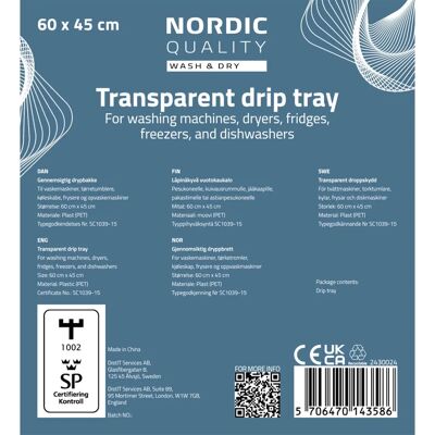 Nordic Quality - 2430024 - Transparent - Geschirrspülerteil Nordic Quality - 2430024 - Transparent - Geschirrspülerteil