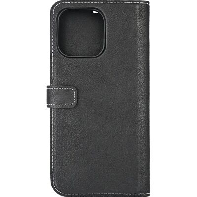 Essentials - iPhone 16 Pro Max Leder Mag Wallet - Noir Essentials - iPhone 16 Pro Max Leder Mag Wallet - Noir
