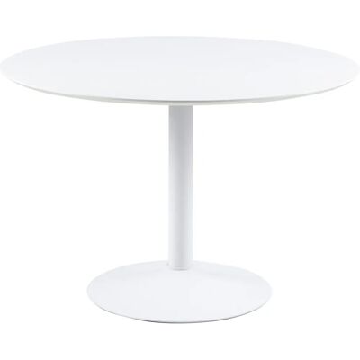 Actona Ibiza Round White Dining Table - Dining Table Actona Ibiza Round White Dining Table - Dining Table