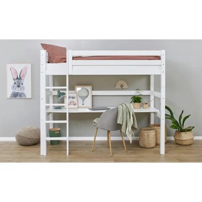 Hoppekids ECO Luxe Hochbett 90x200cm mit Schreibtisch - Bettart Hoppekids ECO Luxe Hochbett 90x200cm mit Schreibtisch - Bettart