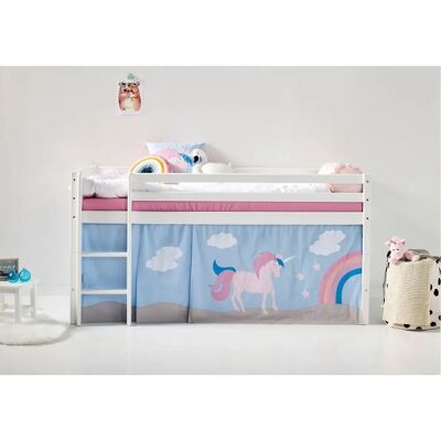 Hoppekids Pink/Blau Betttent - Halbhöhe/Spiel/Kabine - 200x90x72 cm Hoppekids Pink/Blau Betttent - Halbhöhe/Spiel/Kabine - 200x90x72 cm