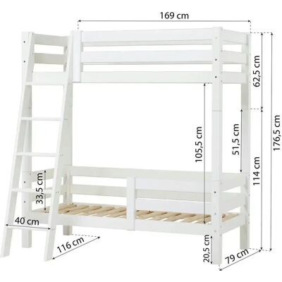 Hoppekids - ECO Luxury - 70x160 - Etagenbett Hoppekids - ECO Luxury - 70x160 - Etagenbett