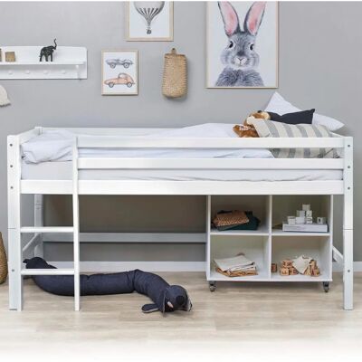 HOPPEKIDS Eco Dream Hochbett - 90x200 - Weiß HOPPEKIDS Eco Dream Hochbett - 90x200 - Weiß