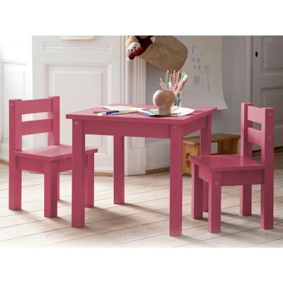 Hoppekids MADS Kindermöbel-Set - Pink, FSC Holz, 2 Stühle Hoppekids MADS Kindermöbel-Set - Pink, FSC Holz, 2 Stühle