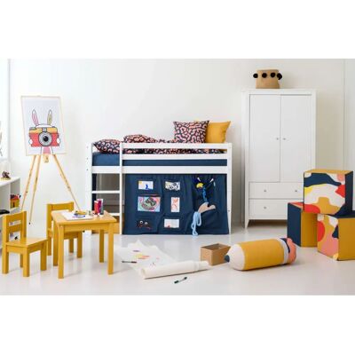 HOPPEKIDS Eco Dream Hochbett - Massivholz, Umbaubar, Nordic Swan HOPPEKIDS Eco Dream Hochbett - Massivholz, Umbaubar, Nordic Swan