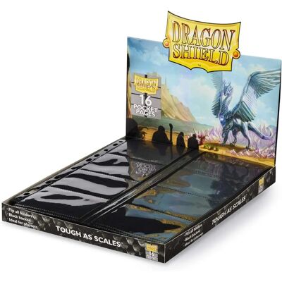 Dragon Shield 50Ct Box 16-Pocket Clear Centreloading Pages - Trading Card Pages Dragon Shield 50Ct Box 16-Pocket Clear Centreloading Pages - Trading Card Pages