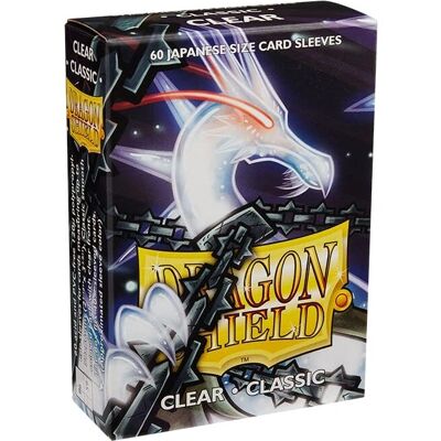 Dragon Shield Japanese Size Clear Card Sleeves - 60 Sleeves Dragon Shield Japanese Size Clear Card Sleeves - 60 Sleeves