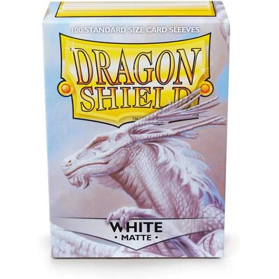 Protèges cartes mates Dragon Shield blanc - Pochettes Protèges cartes mates Dragon Shield blanc - Pochettes