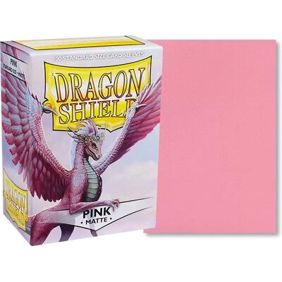 Capas de Cartas Matizadas Rosa Dragon Shield - Para cartas até 63×88 mm Capas de Cartas Matizadas Rosa Dragon Shield - Para cartas até 63×88 mm
