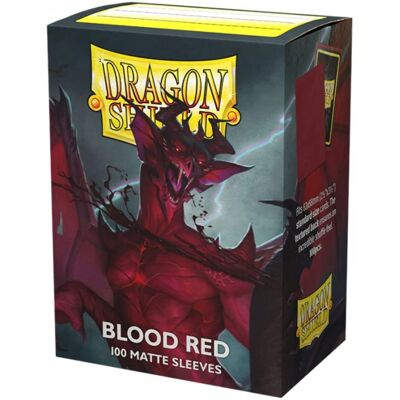 Arcane Tinmen Matowe rękawy Dragon Shield Czerwień krwi - 100 sztuk Arcane Tinmen Matowe rękawy Dragon Shield Czerwień krwi - 100 sztuk