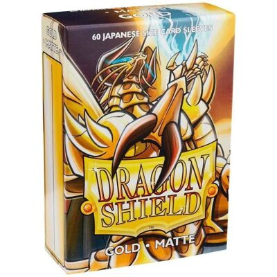 Protetores de Cartas Japonesas Dragon Shield Dourados - 60 peças Protetores de Cartas Japonesas Dragon Shield Dourados - 60 peças