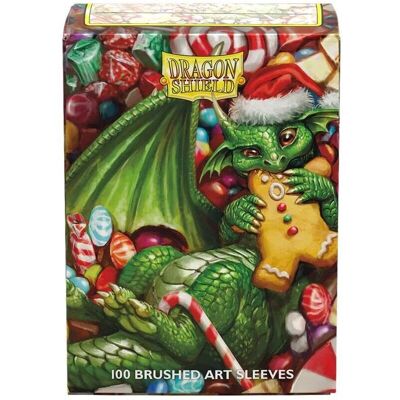 Arcane Tinmen Dragon Shield Brushed ART Standard Sleeves - Christmas Dragon 2024 - Card Sleeves Arcane Tinmen Dragon Shield Brushed ART Standard Sleeves - Christmas Dragon 2024 - Card Sleeves