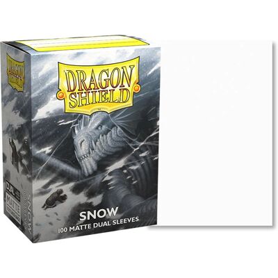 Dragon Shield Snow Card Sleeve - Standard Size Opaque Dual Matte - 100 Dragon Shield Snow Card Sleeve - Standard Size Opaque Dual Matte - 100