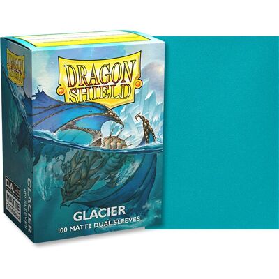 Capas de Cartas Glacier - Dragon Shield - Duplo Fosco Padrão - 100 peças Capas de Cartas Glacier - Dragon Shield - Duplo Fosco Padrão - 100 peças