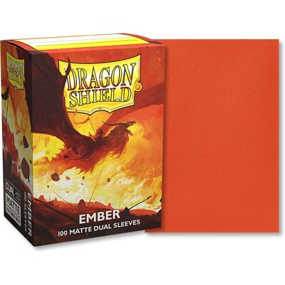 Dragon Shield Ember Osłonki na karty - Matowe Podwójne Dragon Shield Ember Osłonki na karty - Matowe Podwójne