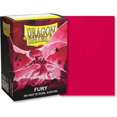 Dragon Shield Fury Kartenhüllen - Dual Matt Schwarz 100 Stk Dragon Shield Fury Kartenhüllen - Dual Matt Schwarz 100 Stk
