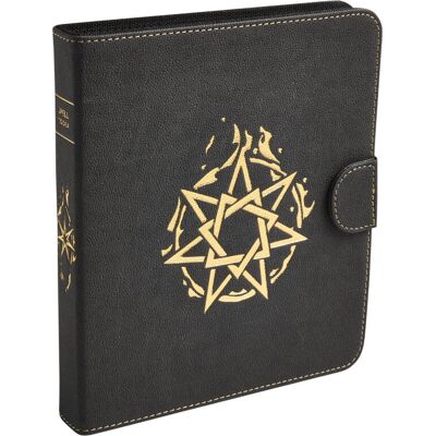 Arcane Tinmen Iron Grey Dragon Shield Spell Codex Portfolio - Roleplaying Game Accessory Arcane Tinmen Iron Grey Dragon Shield Spell Codex Portfolio - Roleplaying Game Accessory