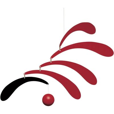 Flensted Mobiles - Mobile Flowing Rhythm – Rouge - Publicité Flensted Mobiles - Mobile Flowing Rhythm – Rouge - Publicité