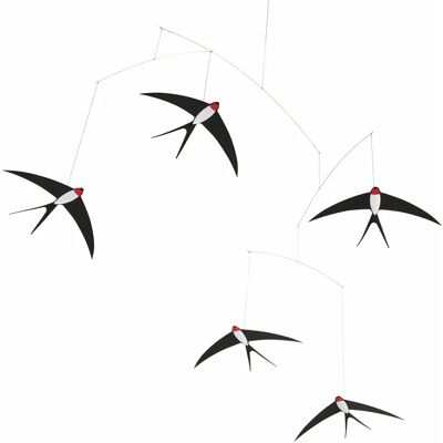 Flensted Mobiles - Mobile hirondelles en vol - 35x50cm - Mobile - Publicité Flensted Mobiles - Mobile hirondelles en vol - 35x50cm - Mobile - Publicité