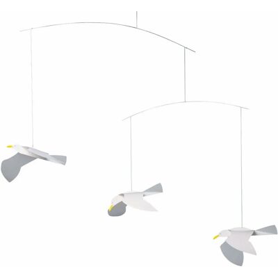 Flensted Mobiles - Mobile Mouettes Envolées - Décoration de Chambre Bébé - Publicité Flensted Mobiles - Mobile Mouettes Envolées - Décoration de Chambre Bébé - Publicité