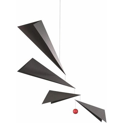 Flensted Mobiles - Wings Mobile, schwarz / rot - Mobile Flensted Mobiles - Wings Mobile, schwarz / rot - Mobile