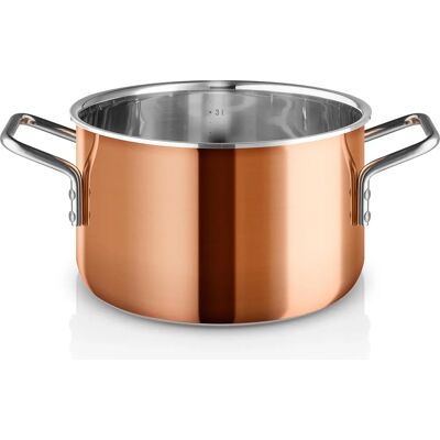 Eva Solo EvaTrio Kobber Panne - 3,9L, 20cm, Sølv Eva Solo EvaTrio Kobber Panne - 3,9L, 20cm, Sølv