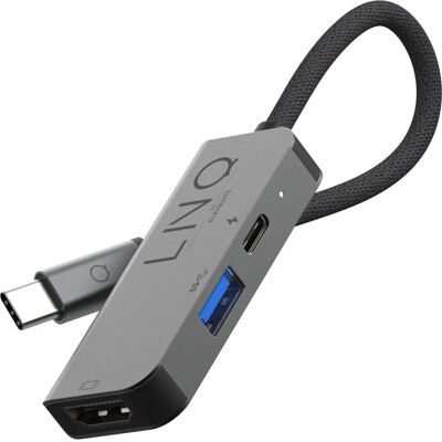 LINQ byELEMENTS LQ48000 Dock de Portátil - 4K, 100W, HDMI, USB-C LINQ byELEMENTS LQ48000 Dock de Portátil - 4K, 100W, HDMI, USB-C