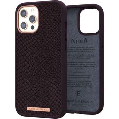 Coque en Cuir de Saumon Njord pour iPhone 12 Pro Max - Étui - Publicité Coque en Cuir de Saumon Njord pour iPhone 12 Pro Max - Étui - Publicité