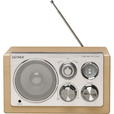 Radio numérique portable Denver TR-61LIGHT WOODMK2 - Bois Radio numérique portable Denver TR-61LIGHT WOODMK2 - Bois