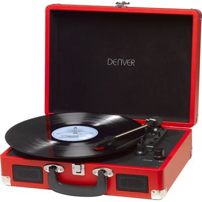 Denver VPL-120RED Tragbarer Plattenspieler Denver VPL-120RED Tragbarer Plattenspieler