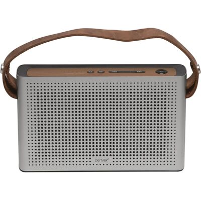 Denver BTS-200 MK2 wiederaufladbarer Bluetooth-Lautsprecher - 10 W - Silber - Tragbar Denver BTS-200 MK2 wiederaufladbarer Bluetooth-Lautsprecher - 10 W - Silber - Tragbar