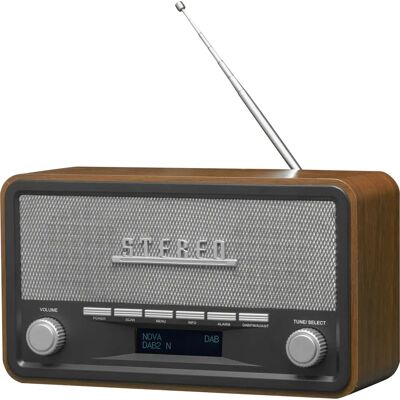 Radio Denver DAB-18 Retro Bluetooth DAB+ FM - Przenośne Stereo Radio Denver DAB-18 Retro Bluetooth DAB+ FM - Przenośne Stereo